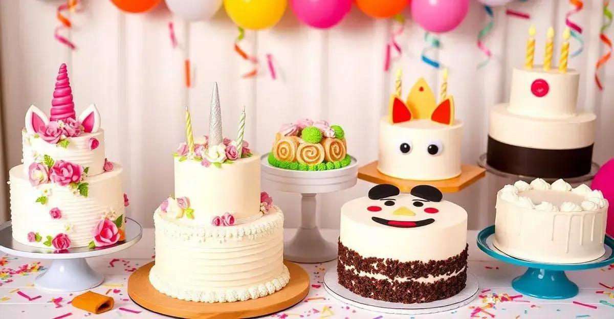 10 Ideias de Bolo de Aniversário Criativas para Surpreender seus Convidados