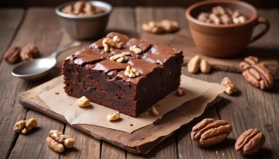 Brownie de Nozes e Cacau com Farinha de Amêndoas
