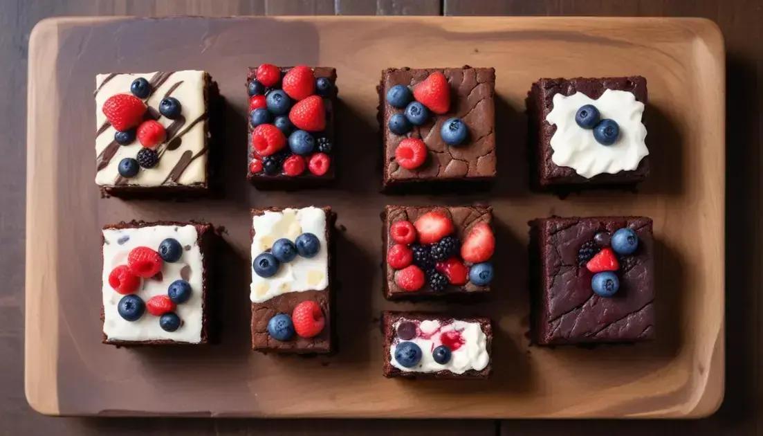 Variações e combinações para o seu brownie