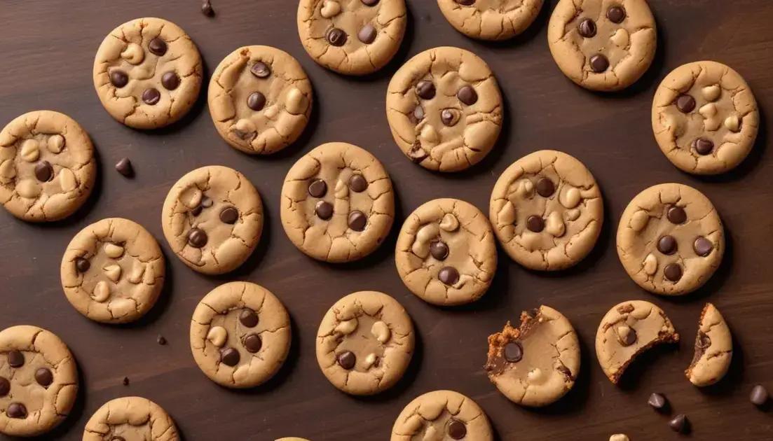 Cookies de Amendoim com Chocolate Amargo e Sem Farinha