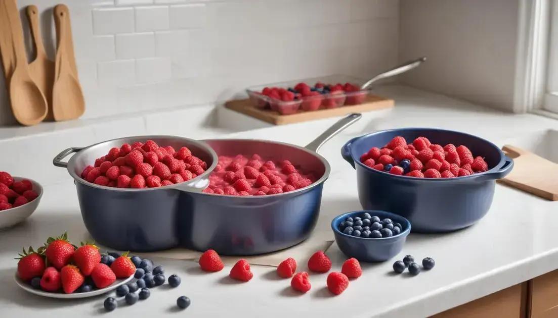 Passo a passo para preparar o recheio de frutas vermelhas