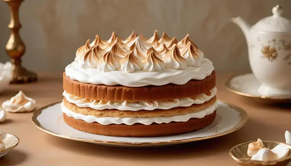 Montagem e finalização com merengue italiano