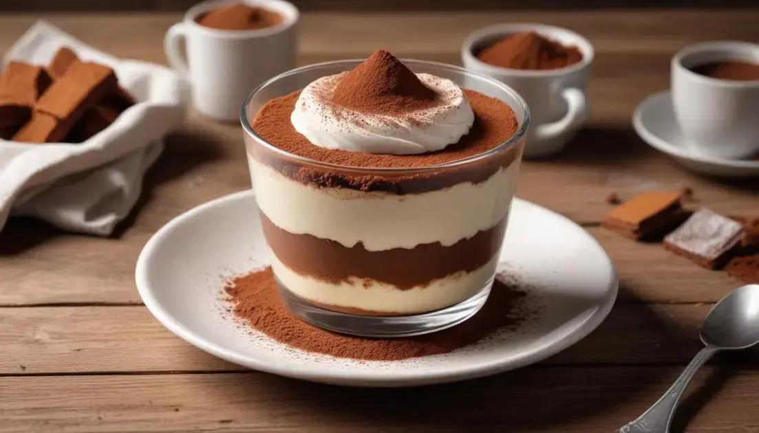 Copinho de Tiramisu com Cacau Polvilhado