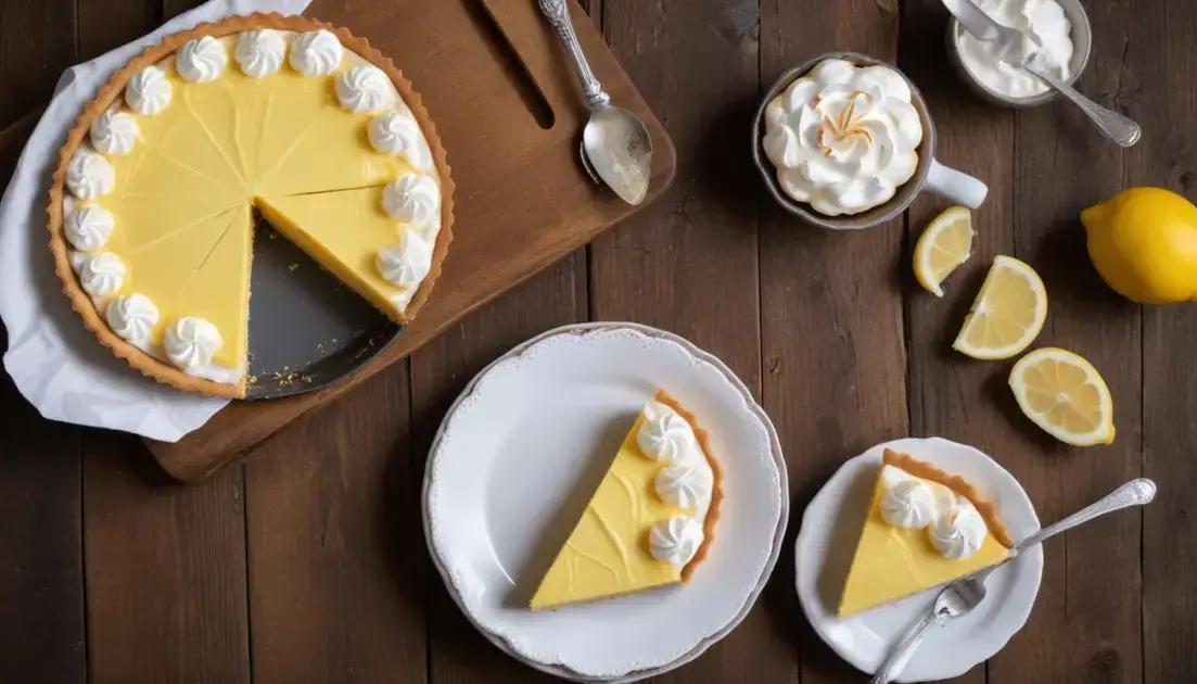 Tortinha Sem Glúten de Limão com Merengue Suíço