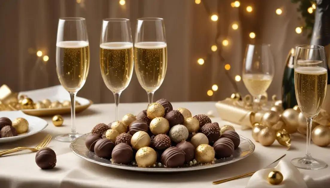 Onde utilizar e servir trufas de champagne