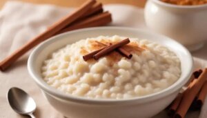 Arroz doce com canela