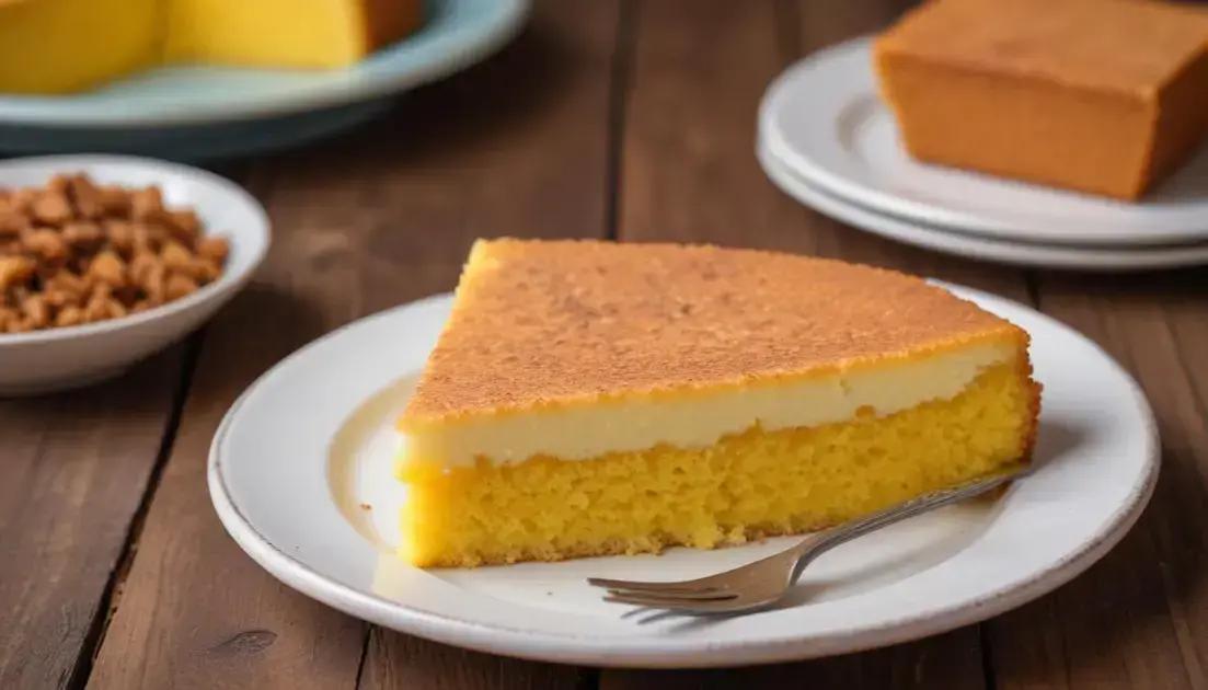 Bolo de Fubá Fit com Goiabada