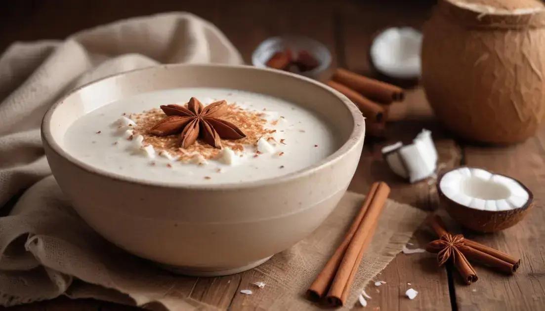Canjica Fit com Leite de Coco