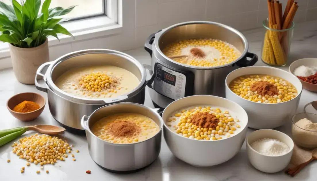 como preparar a canjica fit com leite de coco passo a passo