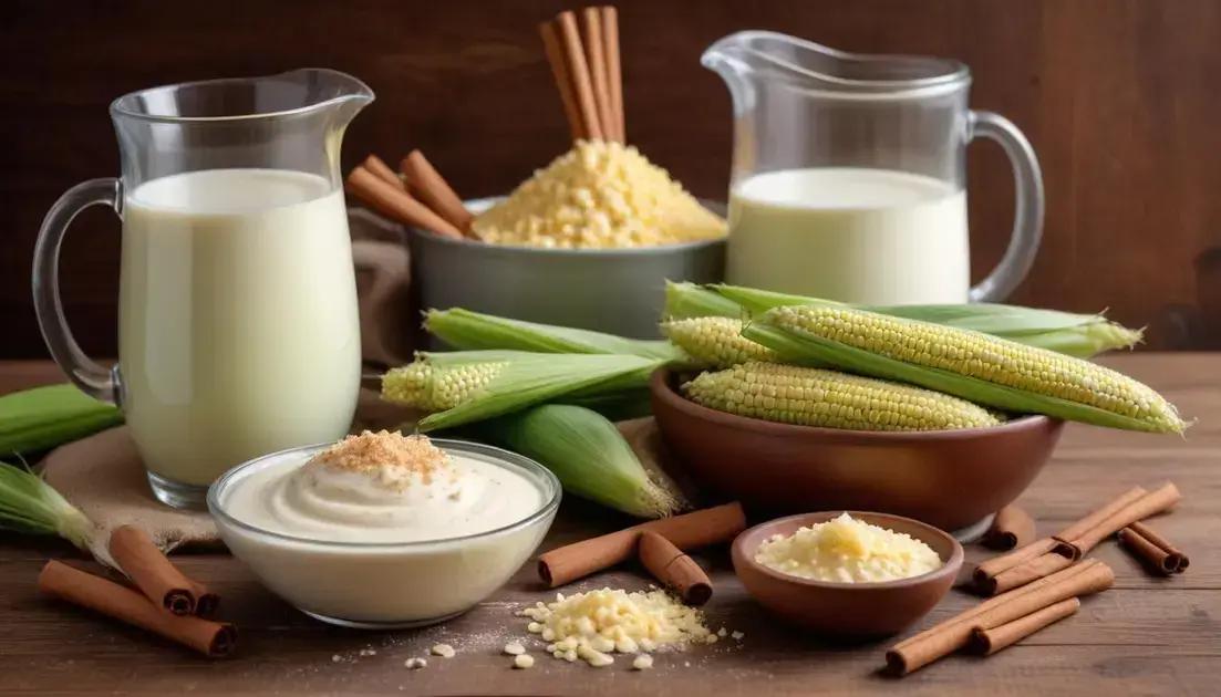 Ingredientes essenciais para um curau perfeito