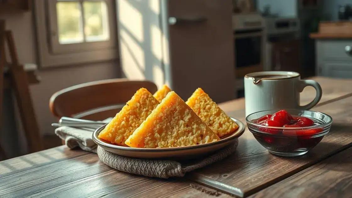 como conservar e servir o bolo de milho cremoso