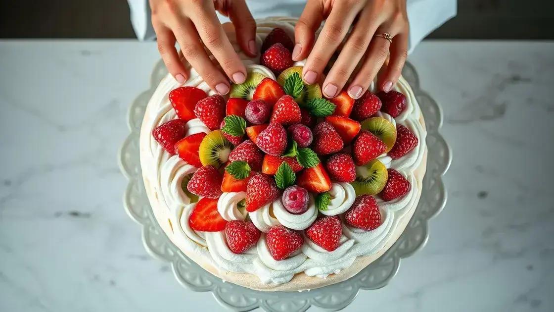 Dicas profissionais para decorar e servir sua pavlova como um verdadeiro chef