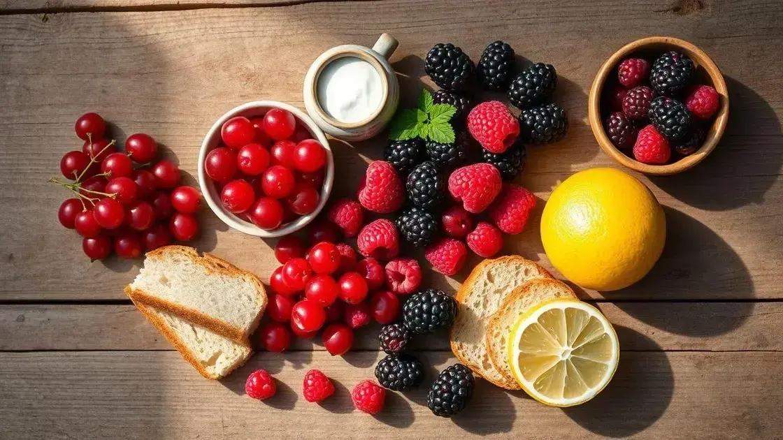 Ingredientes tradicionais e frutas ideais para a receita