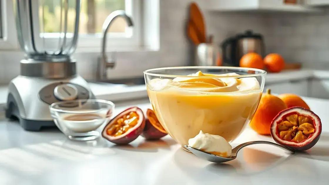 passo a passo para preparar mousse de maracujá