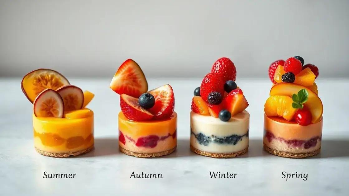 Variações criativas com frutas sazonais